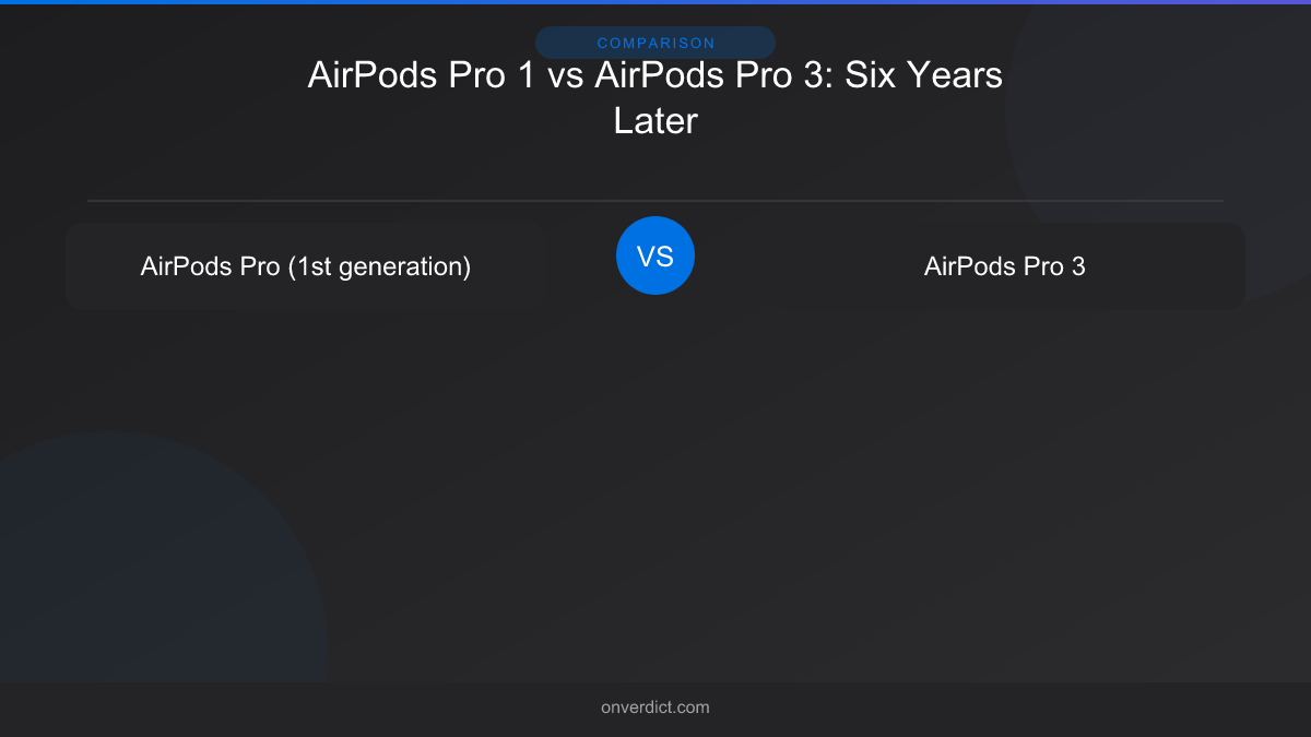 AirPods Pro 1 vs AirPods Pro 3: Six Years Later — OnVerdict